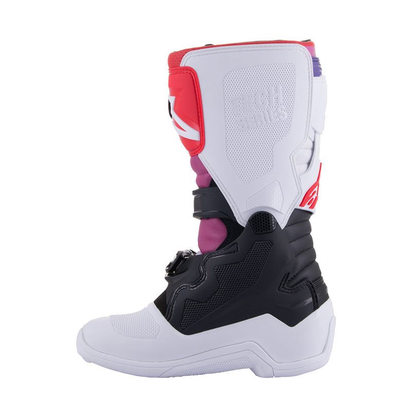 Alpinestars Tech 7s Black White Rainbow Youth MX Boots 3