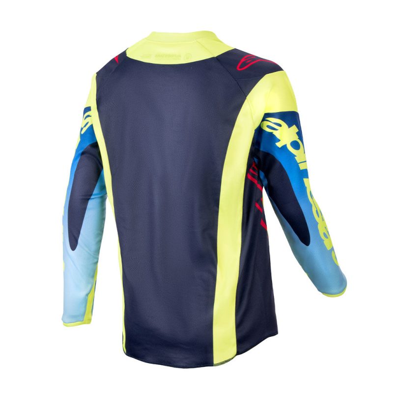 outh Racer Hoen Yellow Blue Jersey front